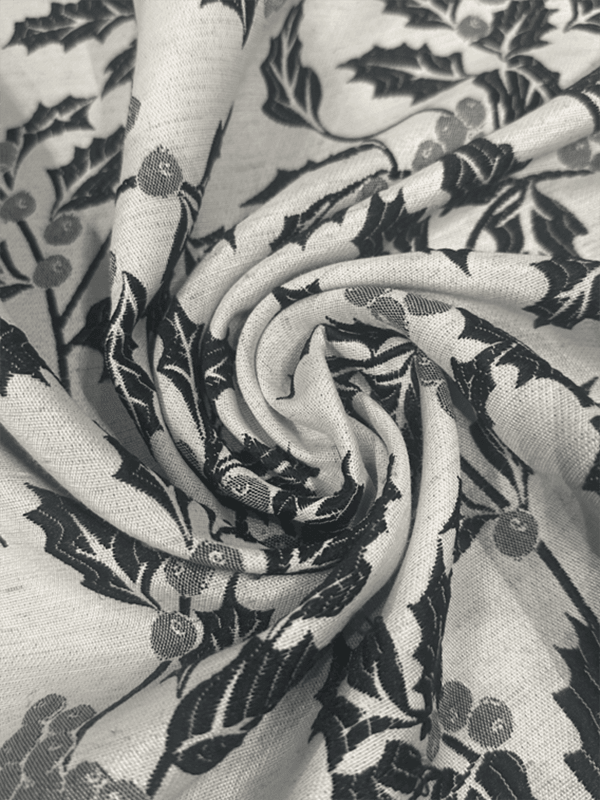 Fruktblad polyester linnegardintyg