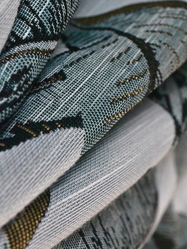 Bananblad högprecision polyester gardintyg